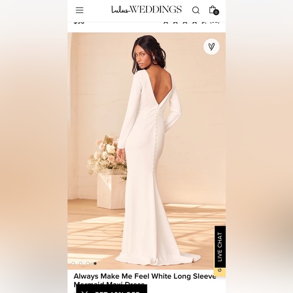 - Long sleeve wedding dress - Picture 2 of 3